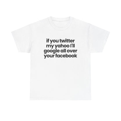 If you twitter my yahoo