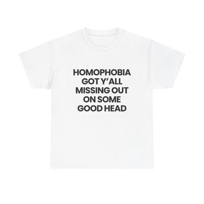 Homophobia got y'all missing out