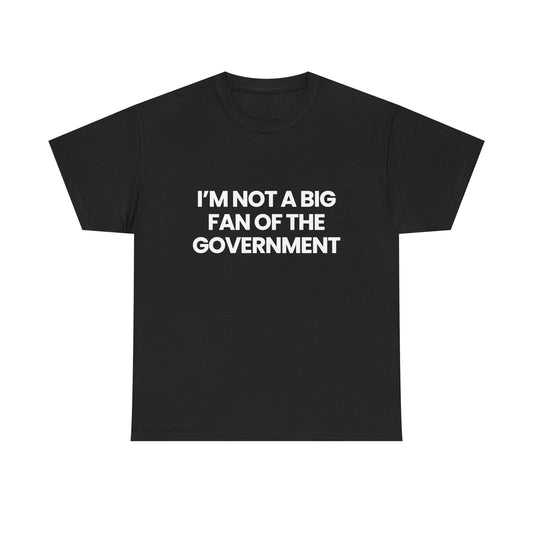 Not a big fan of the government