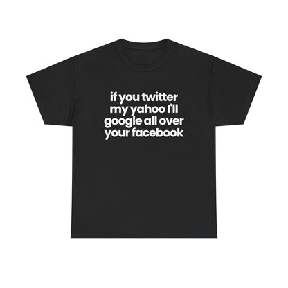 If you twitter my yahoo